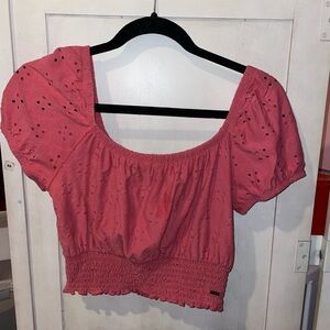 Hollister Cute Pink Crop Top